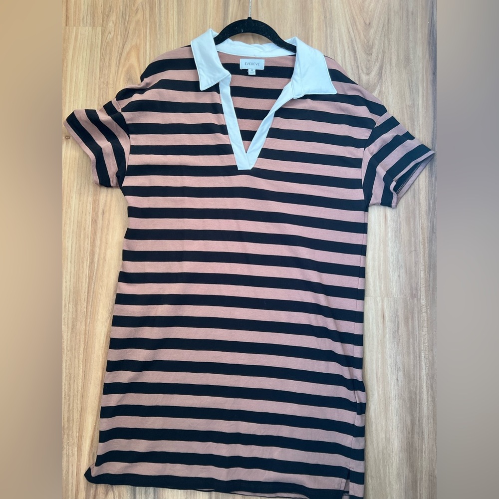 Evereve Striped Polo Dress